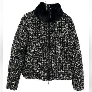 Moncler Tweed Down Puffer Jacket size 2